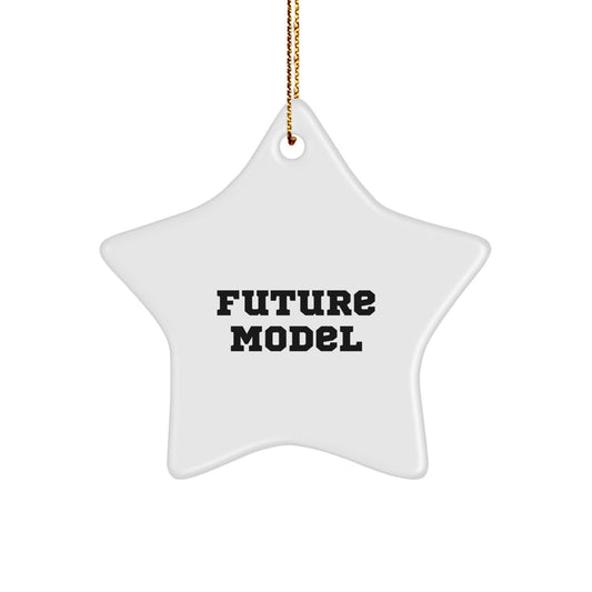 Funny Model Gift, Christmas Unique Star Ornament, Gifts for Model Enthusiasts from Friends, Model Star Decoration - Image 1