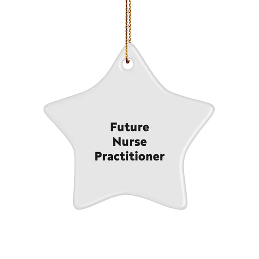 Unique Star Ornament Gifts for Future Nurse Practitioner Quotes from Friends and Family, Funny Nurse Practitioner Christmas Decorations - Image 1