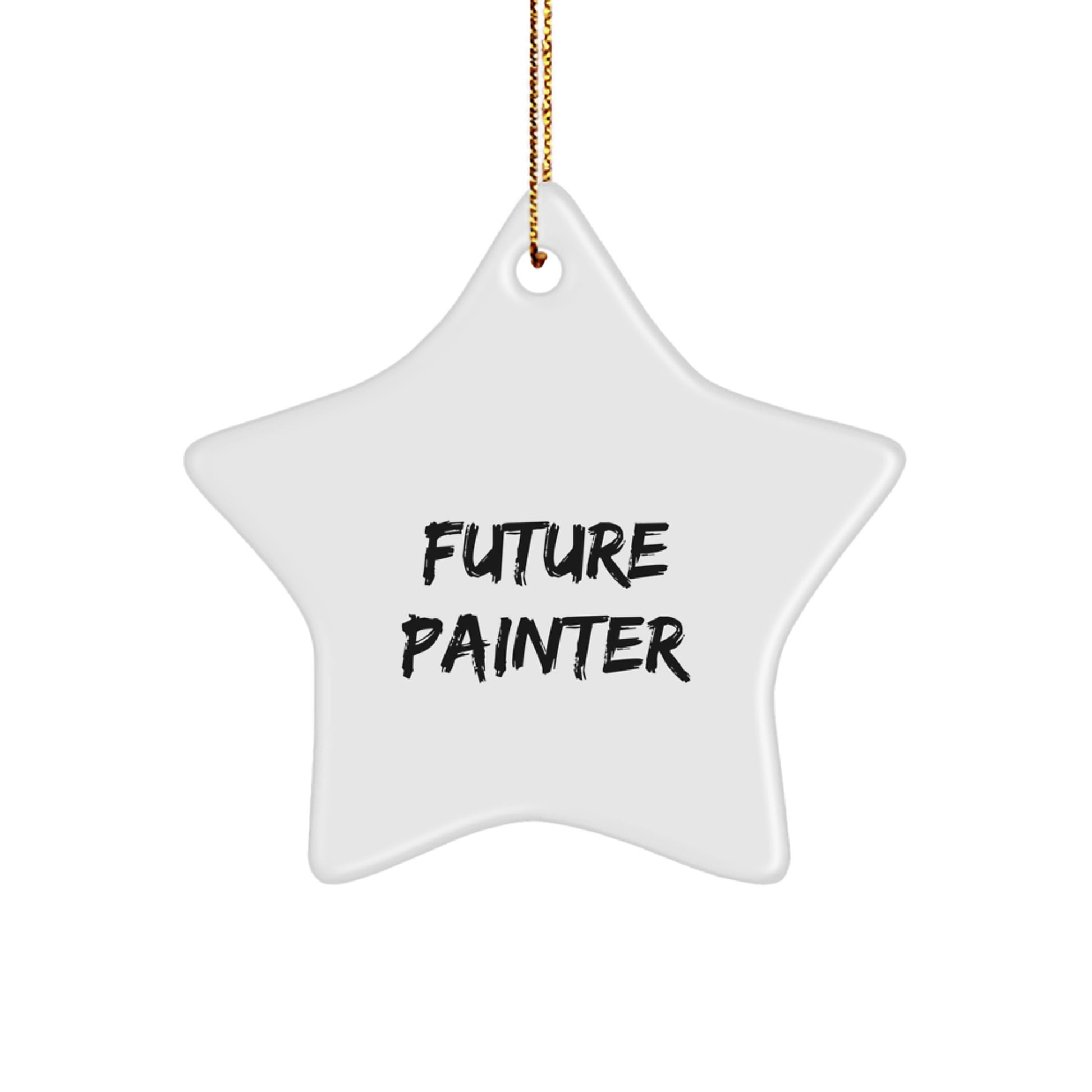 Christmas Unique Gift for Her Future Painter Star Ornament Present - Image 1