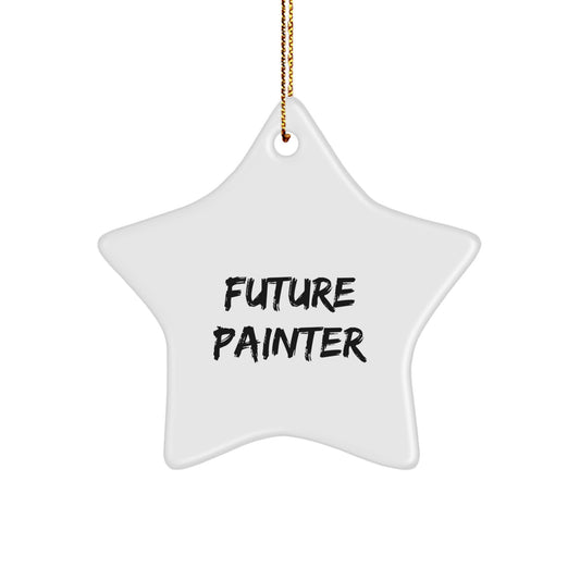 Christmas Unique Gift for Her Future Painter Star Ornament Present - Image 1
