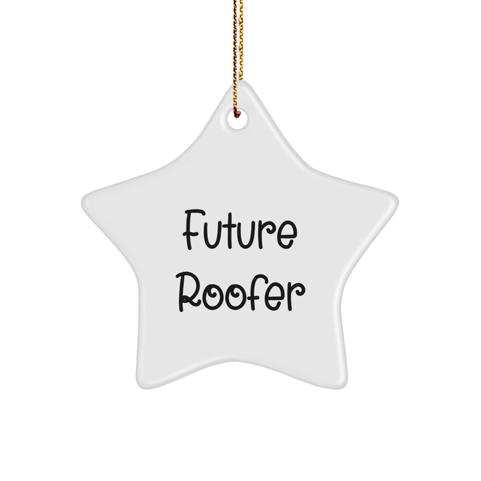 Funny Roofer Gifts for Men, Star Ornament for Future Roofer Friends, 'A Future Roofer is Born with Stars' Christmas Unique Gifts - Image 1