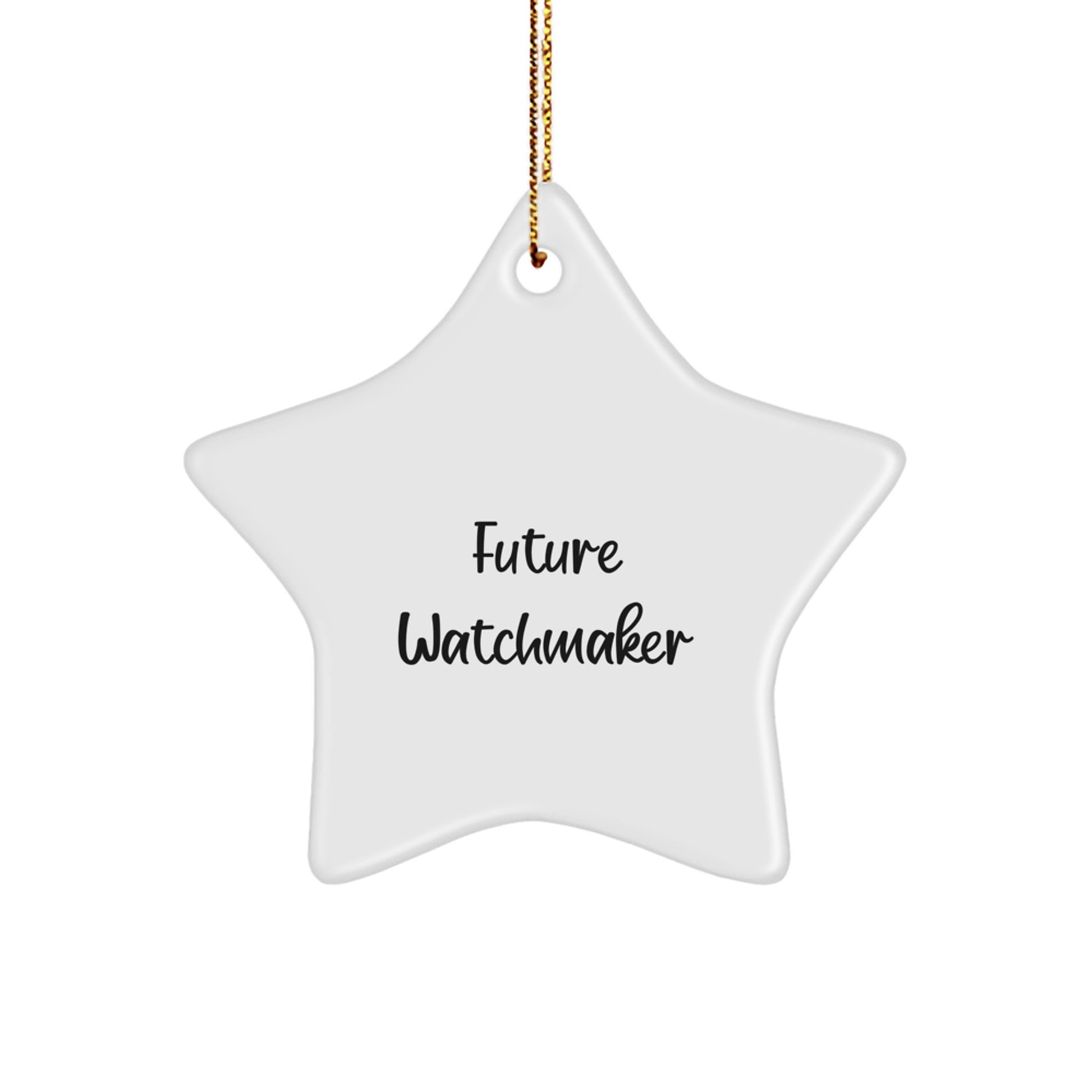 Future Watchmaker Keepsake Christmas Ornament for Him Gift - Image 1