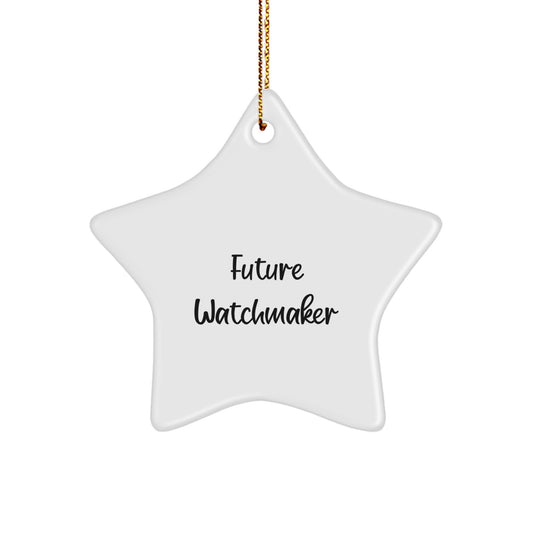 Future Watchmaker Keepsake Christmas Ornament for Him Gift - Image 1