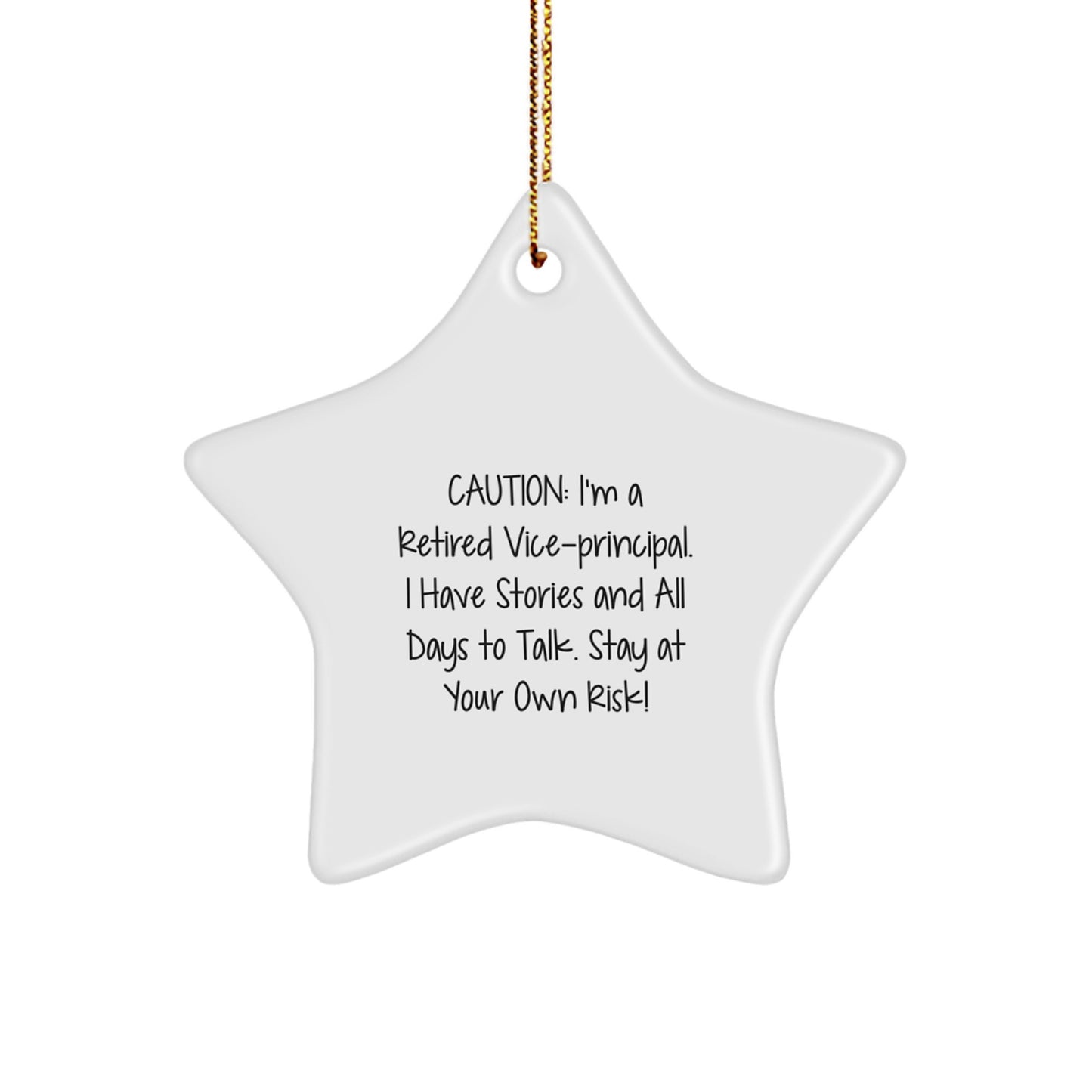 Christmas Unique Gift Vice-principal Star Ornament for Her Present - Image 1