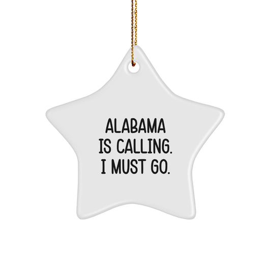 Alabama Favorite Star Ornament for Kids Christmas Gift - Image 1