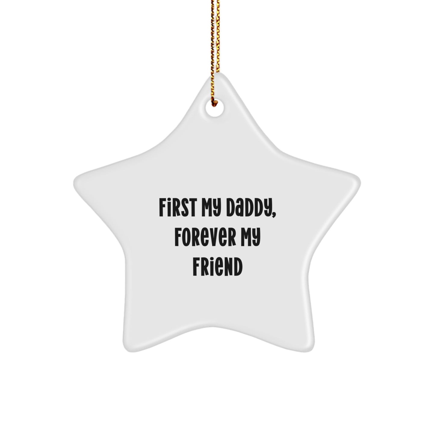 Funny Daddy Star Ornament Gifts from Men for Christmas Unique Presents - Image 1
