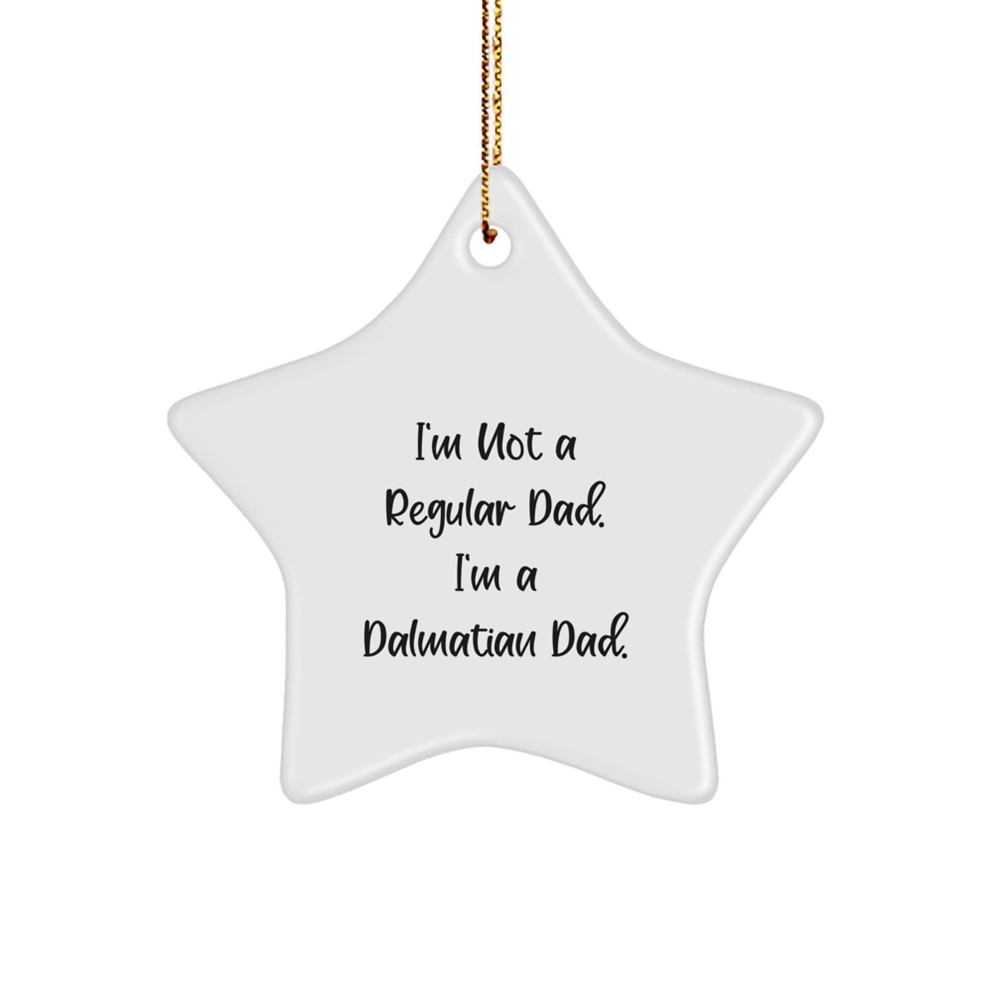 Dalmatian Dad Christmas Ornament Keepsake for Him Gift - Image 1
