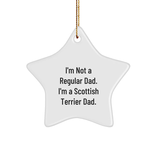 Scottish Terrier Dog Star Christmas Ornament Xmas Gift for Her – Dad - Image 1