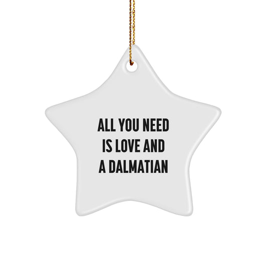 Funny Dalmatian Dog Star Ornament Gifts from Friends for Christmas Unique Dalmatian Lovers - Image 1