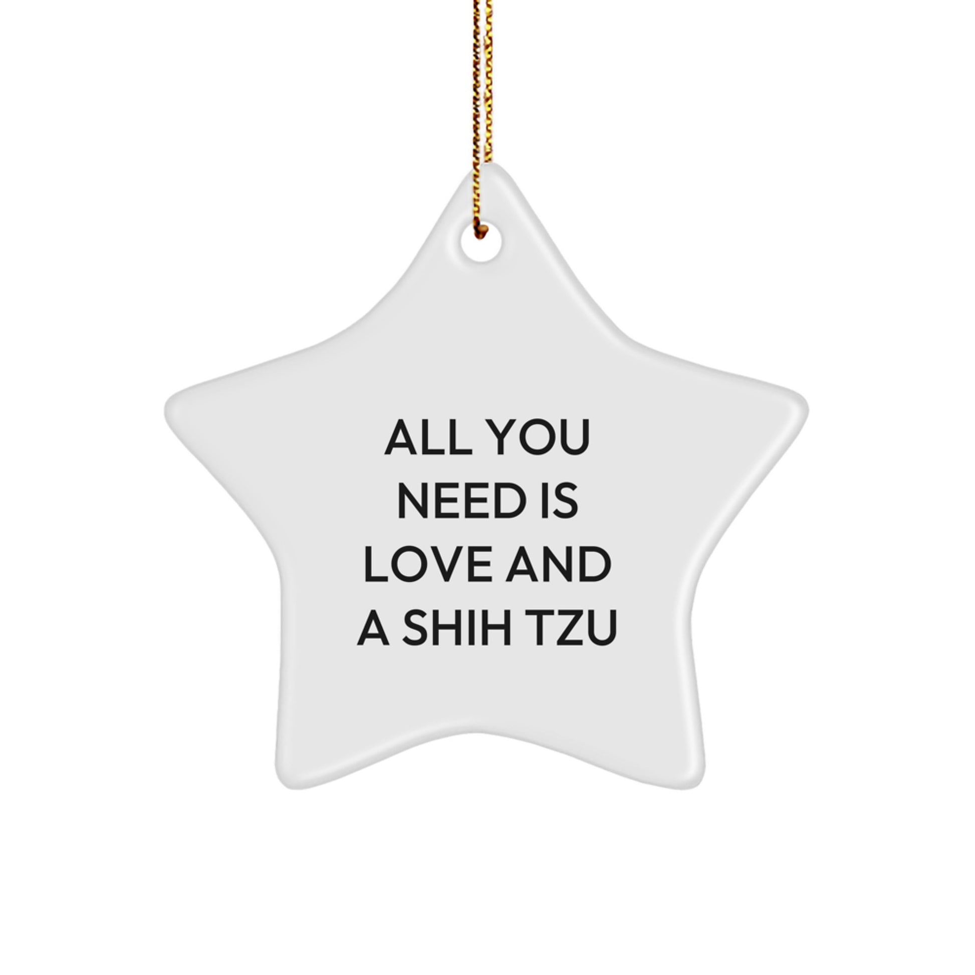 Funny Shih Tzu Dog Star Ornament Gifts from Men to Family Members for Christmas Unique Decorations - Image 1
