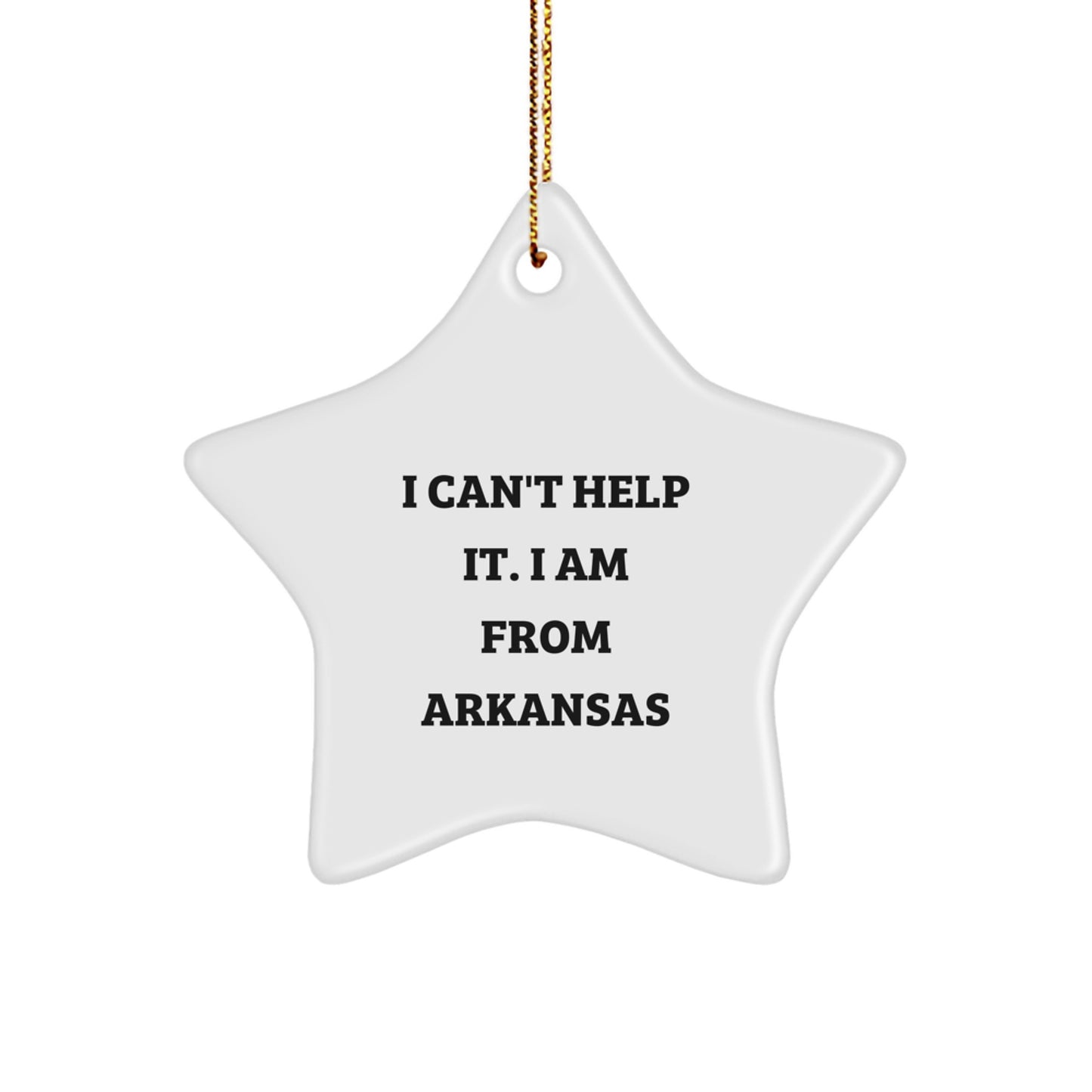 Arkansas Star Ornament - Funny Quote Gifts from Men for Women Friends Family - Christmas Unique Gifts for Arkansas Star Lovers - Image 1