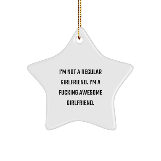 Funny Sweetheart Gifts from Men, Unique Star Ornaments for Sweetheart, Christmas Unique Gifts for Her - Image 1