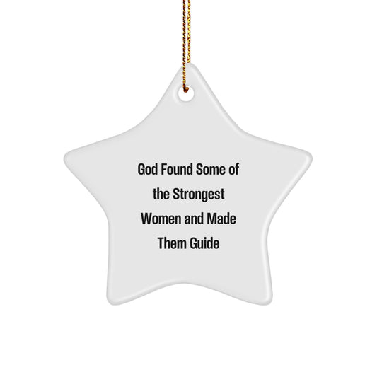Funny Guide Gifts from Women - Star Ornament for Guides, Guide Women, Friends, Family - Inspirational Guide Star Ornament for Christmas Unique Gifts - Image 1