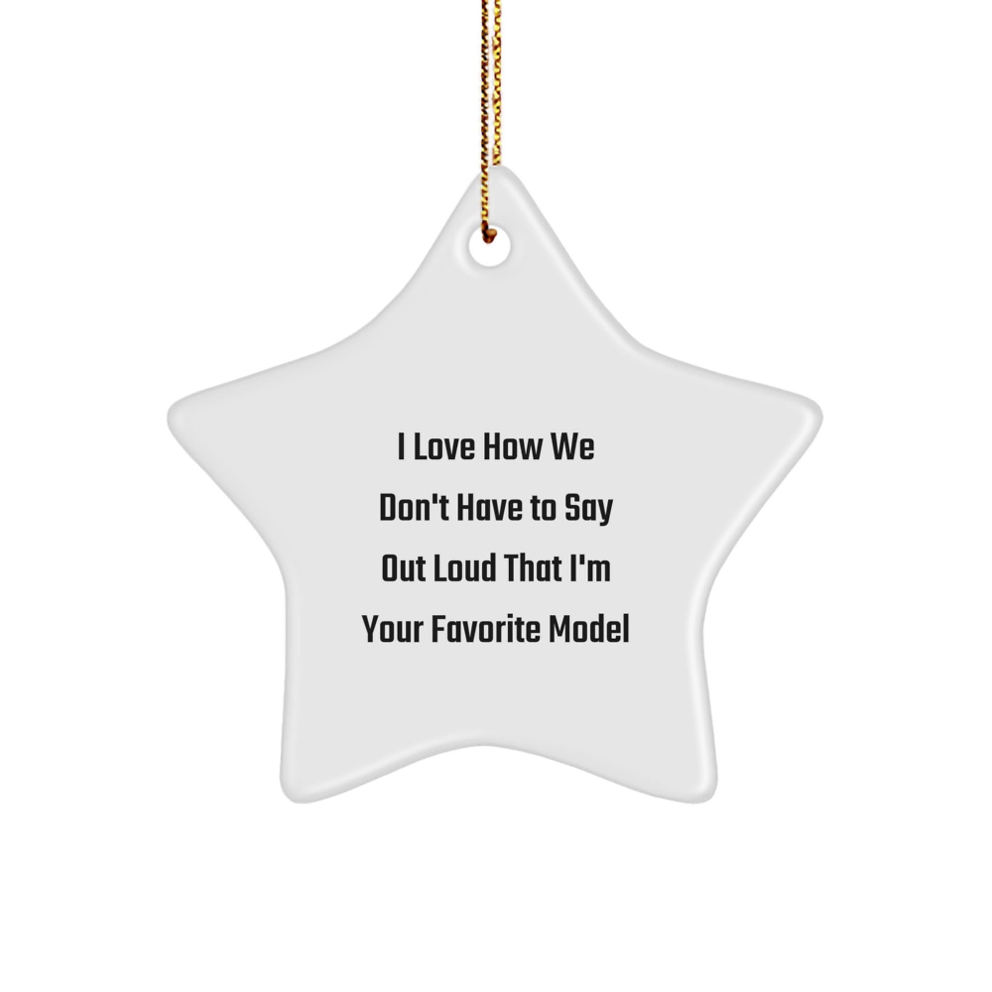 Funny Model Gifts, Cute Star Ornament, Christmas Decorations - Gifts from Friends for Model Fans - Image 1