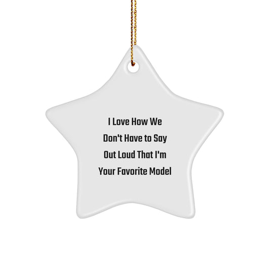 Funny Model Gifts, Cute Star Ornament, Christmas Decorations - Gifts from Friends for Model Fans - Image 1