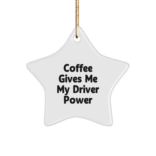 Funny Driver Star Ornament Gifts from Friends and Family for Christmas Unique Driver - Image 1