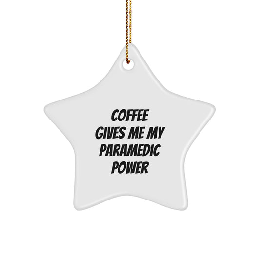 Rescue Worker Power Gifts from Friends, Rescue Worker Star Ornament with Funny Quote, Christmas Unique Gifts for Women - Image 1