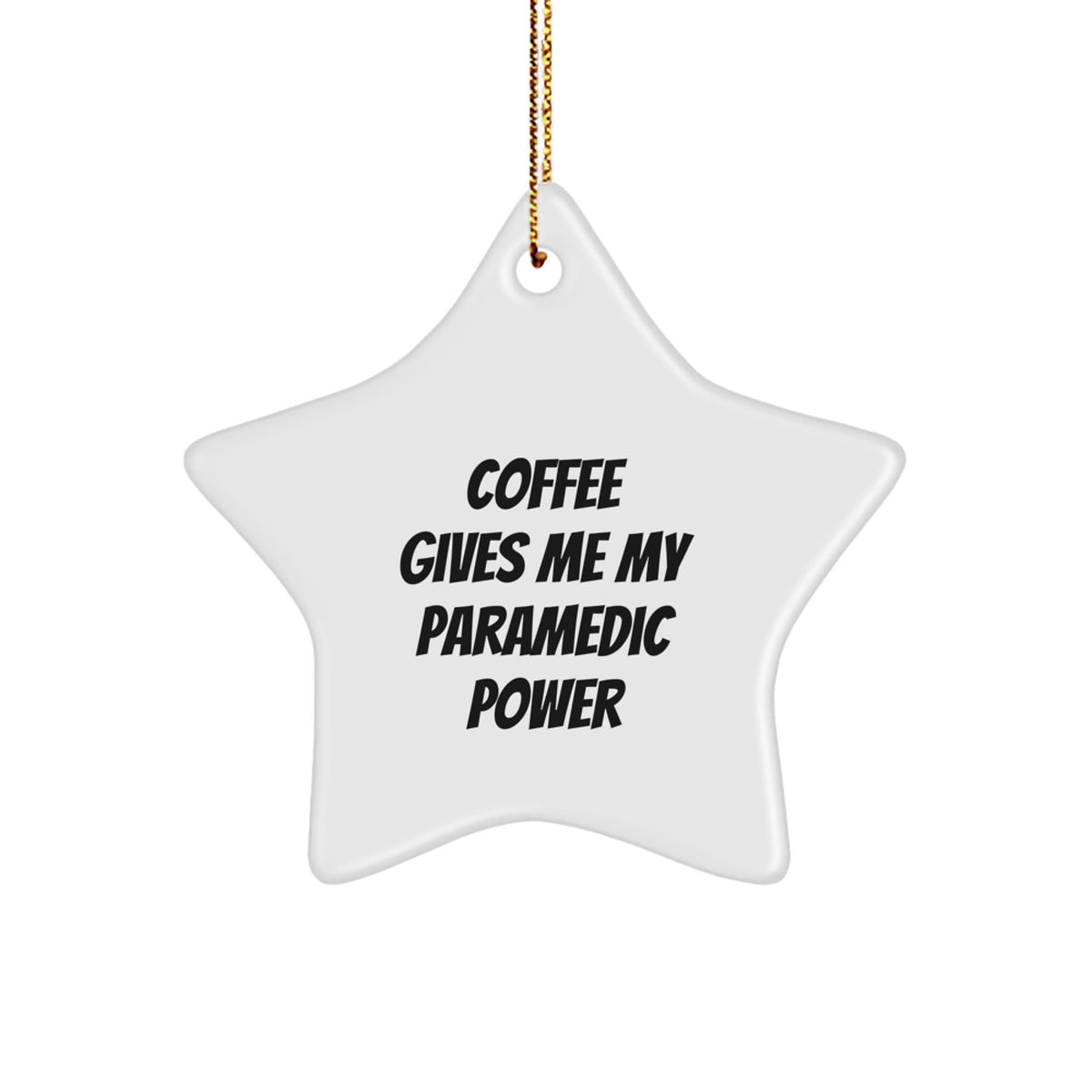 Rescue Worker Power Gifts from Friends, Rescue Worker Star Ornament with Funny Quote, Christmas Unique Gifts for Women - Image 1