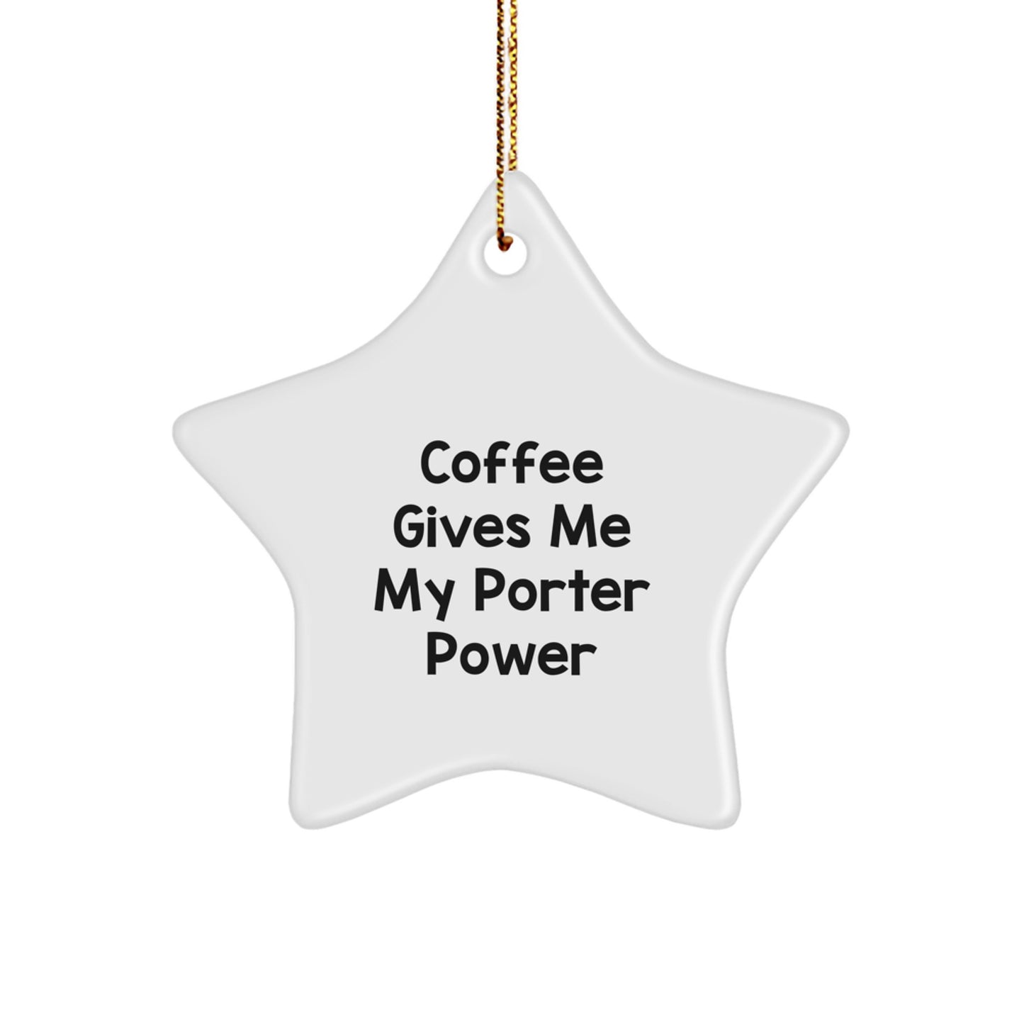 Funny Porter Star Ornament Gifts from Friends for Porter Christmas Unique - Image 1
