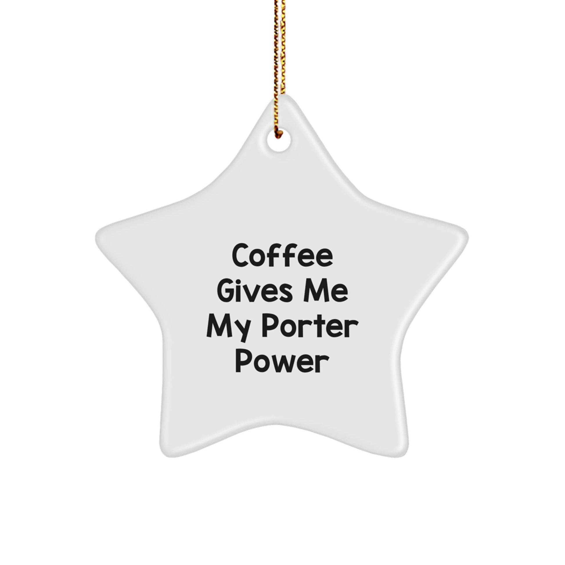 Funny Porter Star Ornament Gifts from Friends for Porter Christmas Unique - Image 1