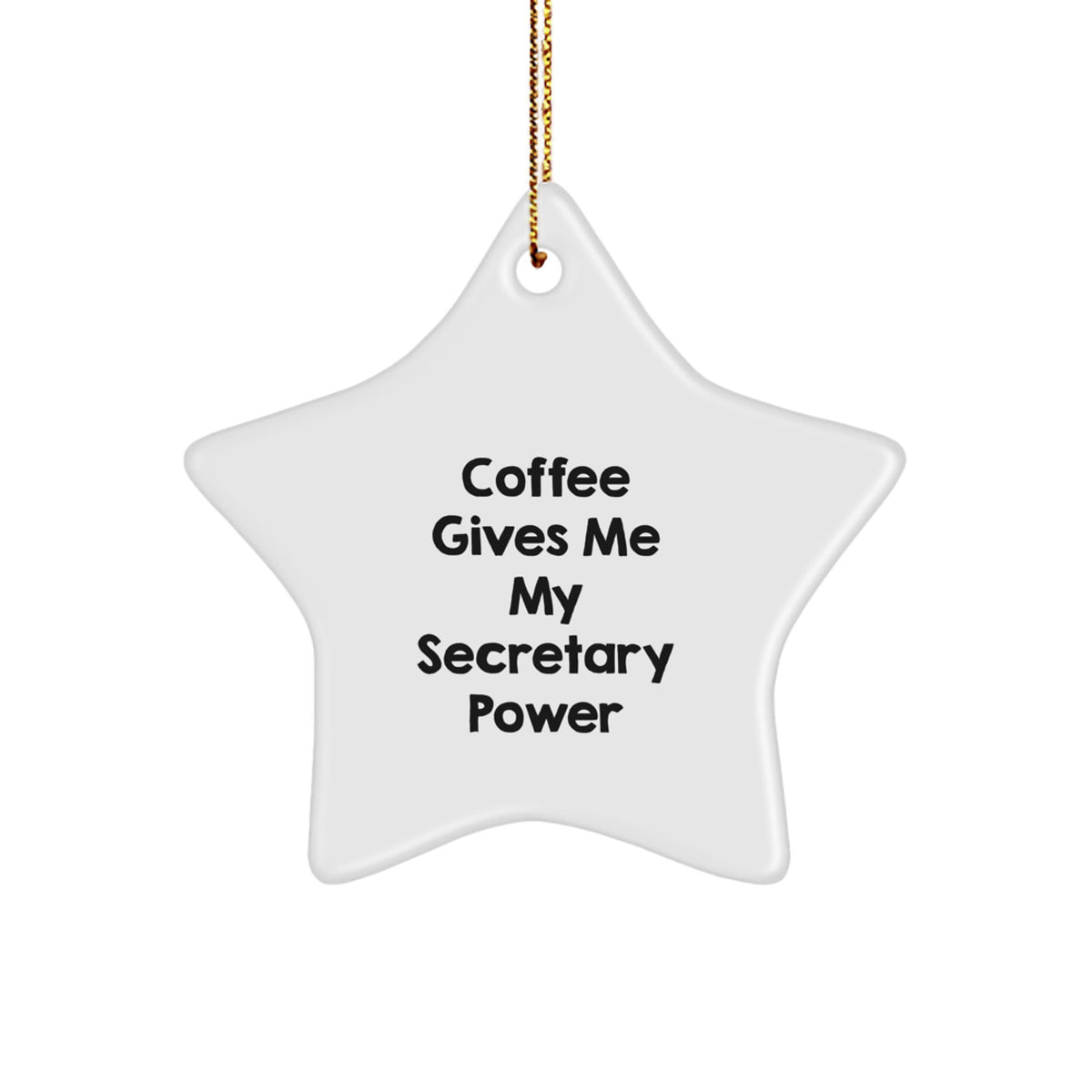 Funny Secretary Star Ornament Gifts from Loved Ones to Secretaries on Christmas Unique Gifts - Image 1