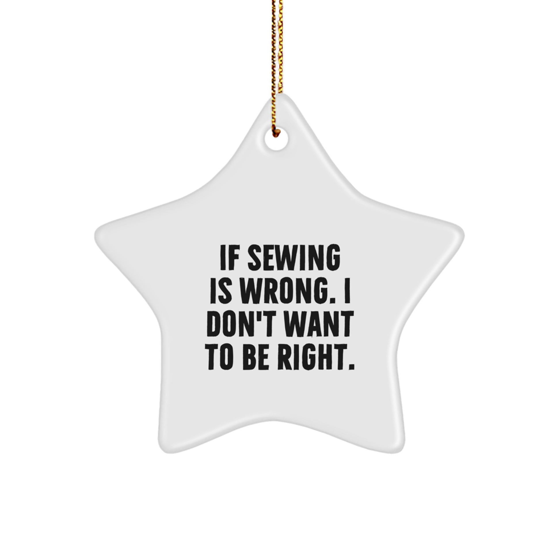 Funny Sewing Star Ornament Gifts from Family, Friends, or Coworkers for Sewing Enthusiasts, Christmas Unique Gifts, Sewing Star Decorations - Image 1