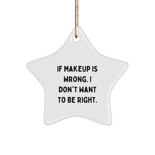 Funny Makeup Star Ornament Gifts from Friends for Makeup Lovers at Christmas Time - Image 1
