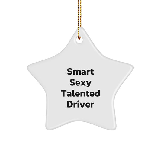 Funny Driver Star Ornament Gifts from Friends for Driver - Image 1
