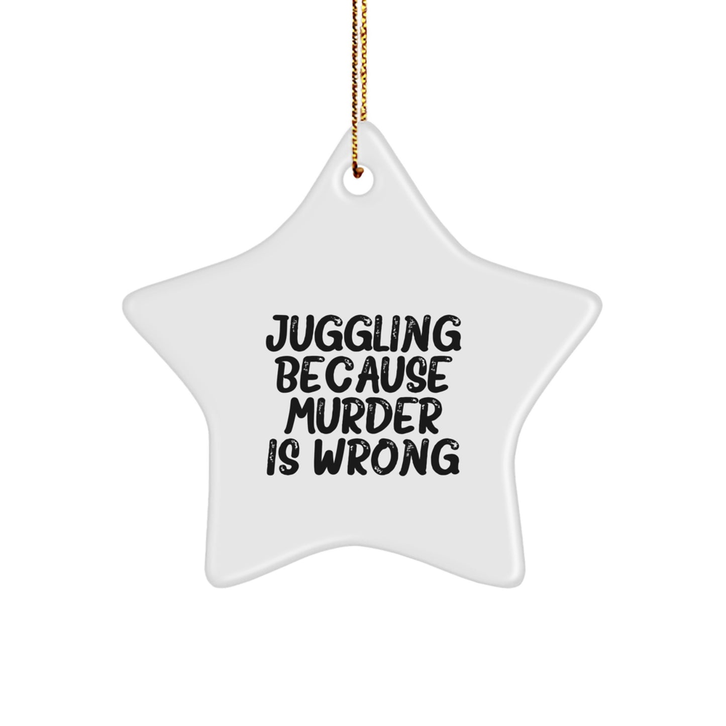 Juggling Funny Gifts from Friends for Men, Women, Christmas Unique Star Ornament - Juggling Star Decoration - Image 1