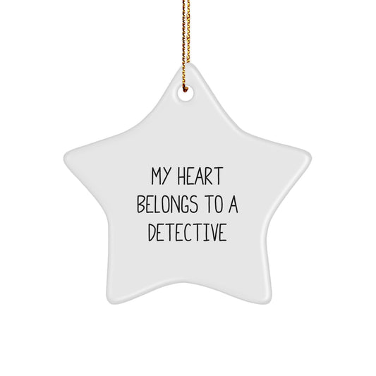 Funny Detective Star Ornament Gifts from Friends for Men, Perfect Christmas Unique Gifts - Image 1