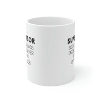 Load image into Gallery viewer, Funny Supervisor 11oz Coffee Mug - Because Badass Problem Solver Is Not An Official Job Title. - Best Sarcasm Christmas Cup For Boss Men Women Coworker
