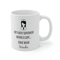 Load image into Gallery viewer, Nurse Practitioner Gifts For Women, Not Every Superhero Wears A Cape, Some Wear Scrubs, Funny Nurse Coffee Mug, Graduation Gifts for Registered Nurse, Future Nurse Cups
