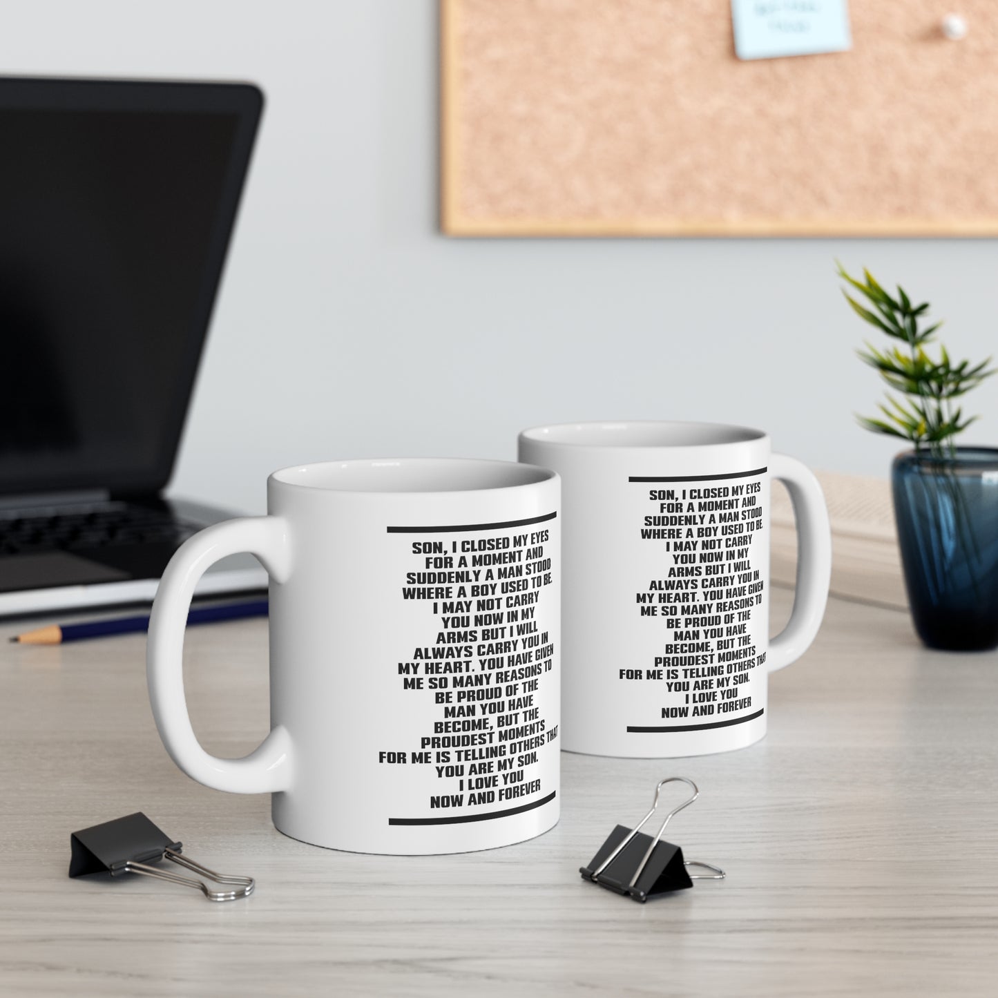 Son, I Closed My Eyes For A Moment And Suddenly A Man Stood Where A Boy Used To Be - Veteran White Coffee Mug, Tea Cup