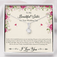 Load image into Gallery viewer, Bride Gifts, I Love You, Alluring Beauty Necklace For Women, Wedding Day Thank You Ideas From Sister
