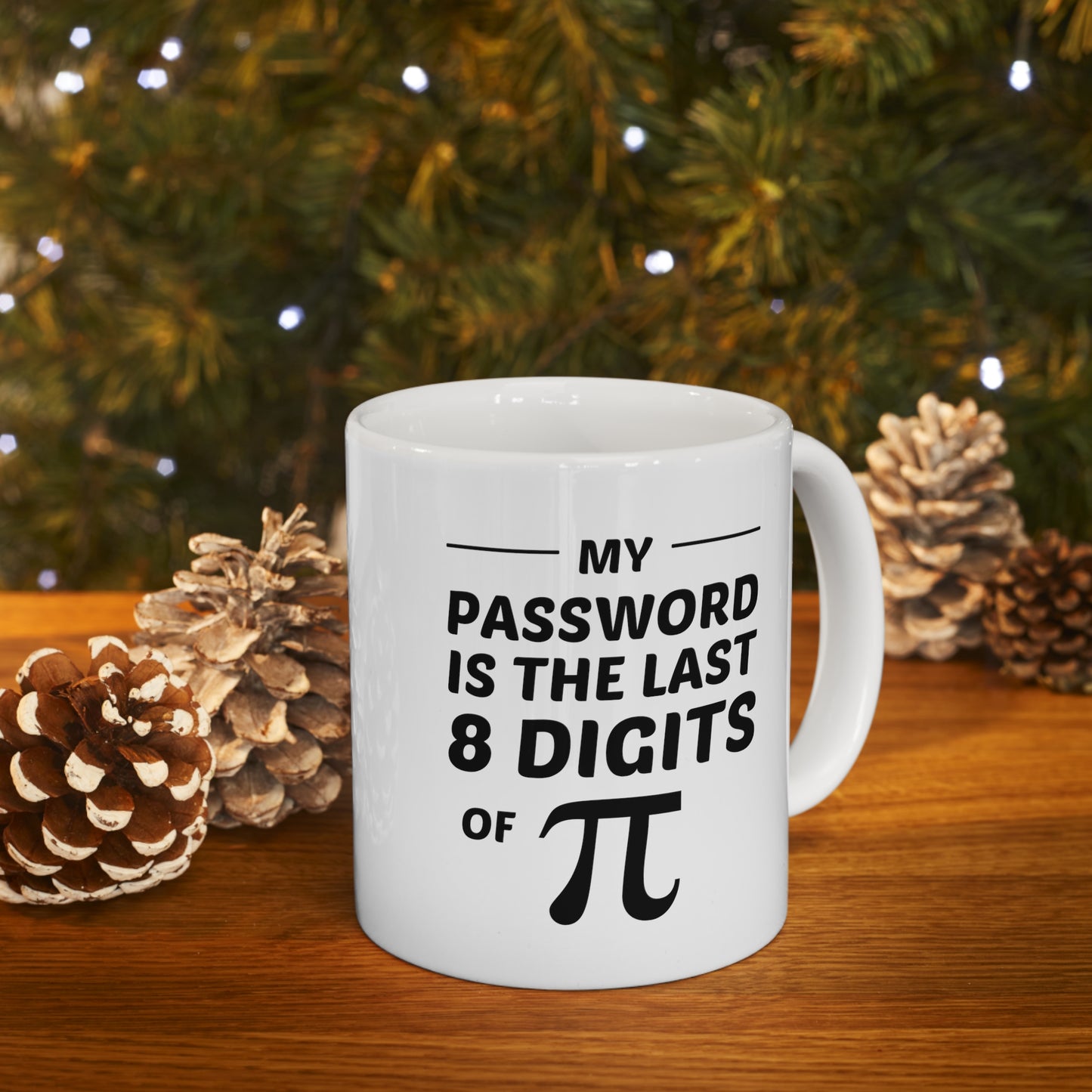 Funny Math Password Coffee Mug, The last 8 digits of Pi Cup, Fun Mathematical Formulas Sarcasm Gifts for Math Teacher Programmer Nerd Men Women