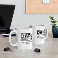 Load image into Gallery viewer, Best Dad Gifts From Daughter - Dadd. Dads Against Daughters Dating. Shoot The First One And The Word Will Spread - Perfect Mugs For Men &amp; Women
