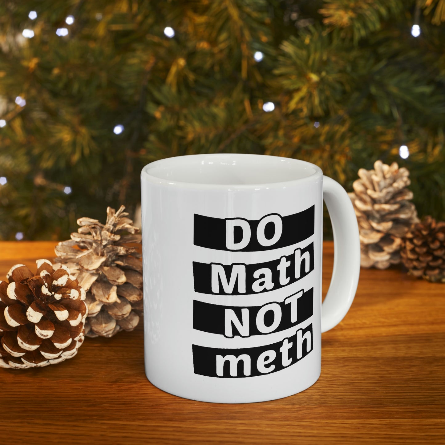 Funny Math Coffee Mug - DO MATH NOT METH Cup - Fun Mathematical Formulas Gifts for Teacher