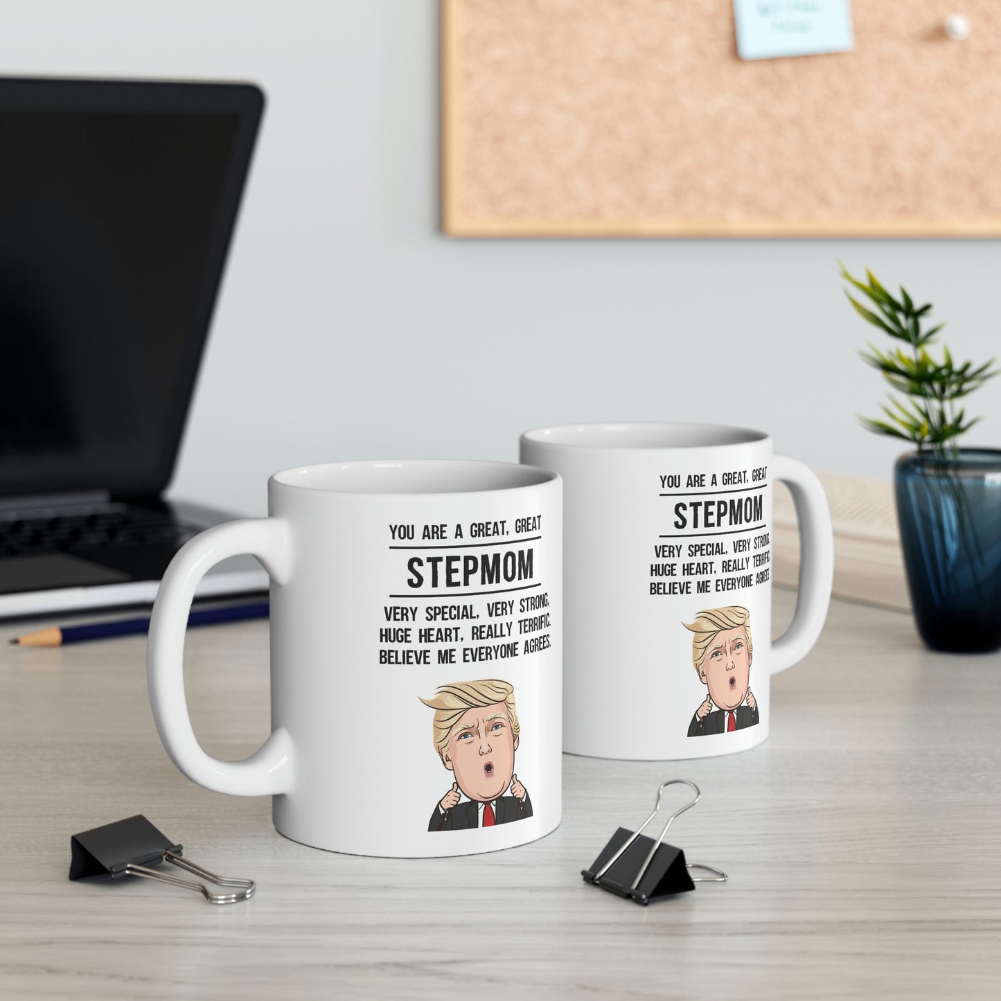 Trump Stepmom 11oz Coffee Mug - Funny Novelty Mother Gifts - Sarcasm Birthday Christmas Gift For Family