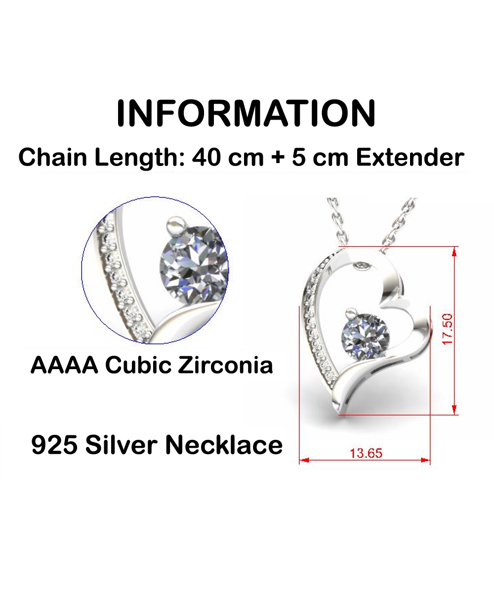Badass Girlfriend Necklace, 1 Year Anniversary For Girlfriends Unique Gifts, Beautiful Birthday Gifts for Her Romantic, To My Badass Girlfriend Solitaire Crystal Necklace For Women
