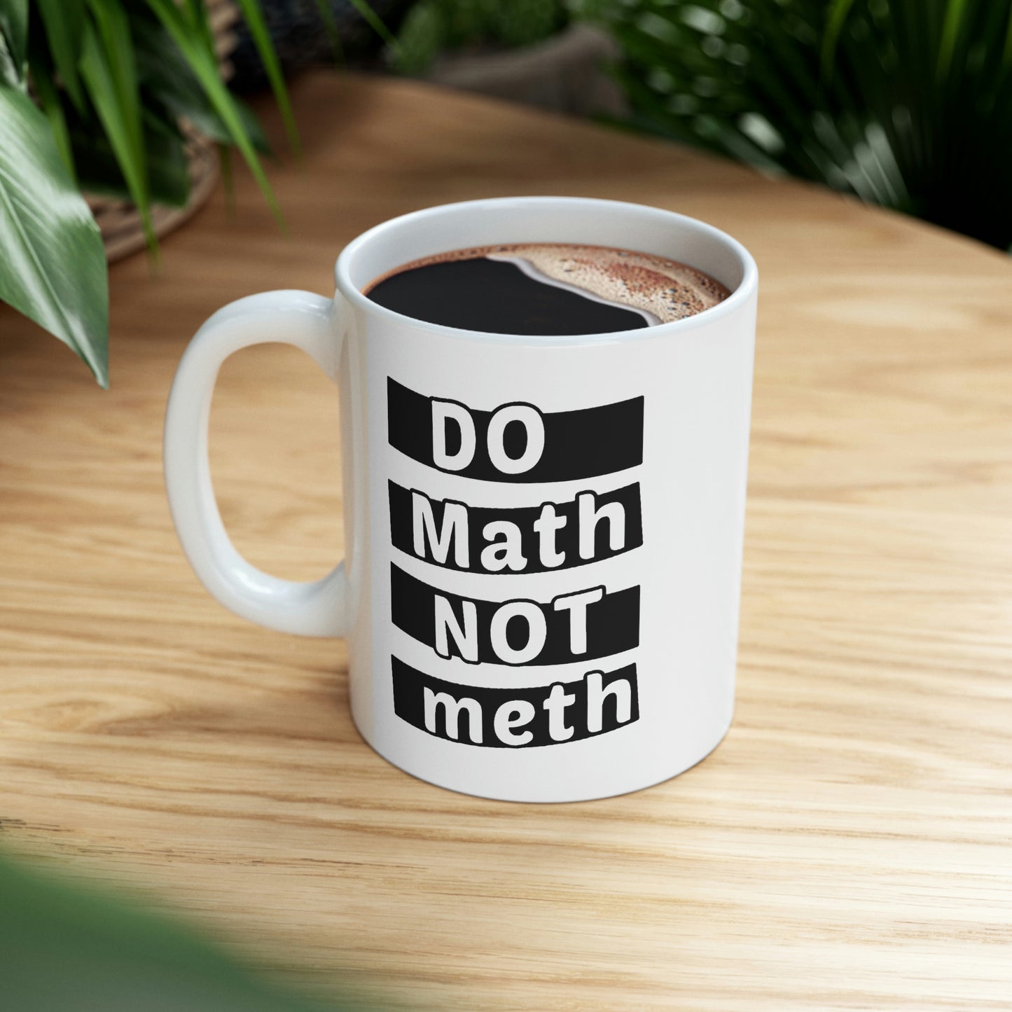 Funny Math Coffee Mug - DO MATH NOT METH Cup - Fun Mathematical Formulas Gifts for Teacher