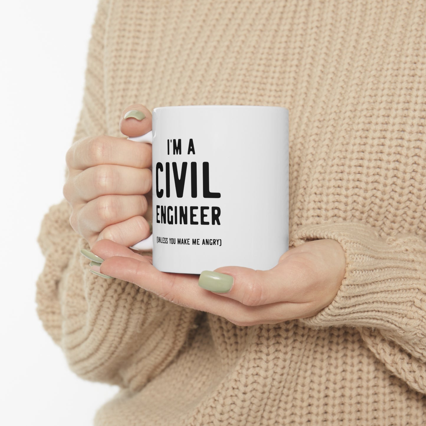 Engineer Coffee Mug - I'm a Civil Engineer (Unless you make me angry) Tumbler - Gifts For Computer Mechanical Electrical Engineering