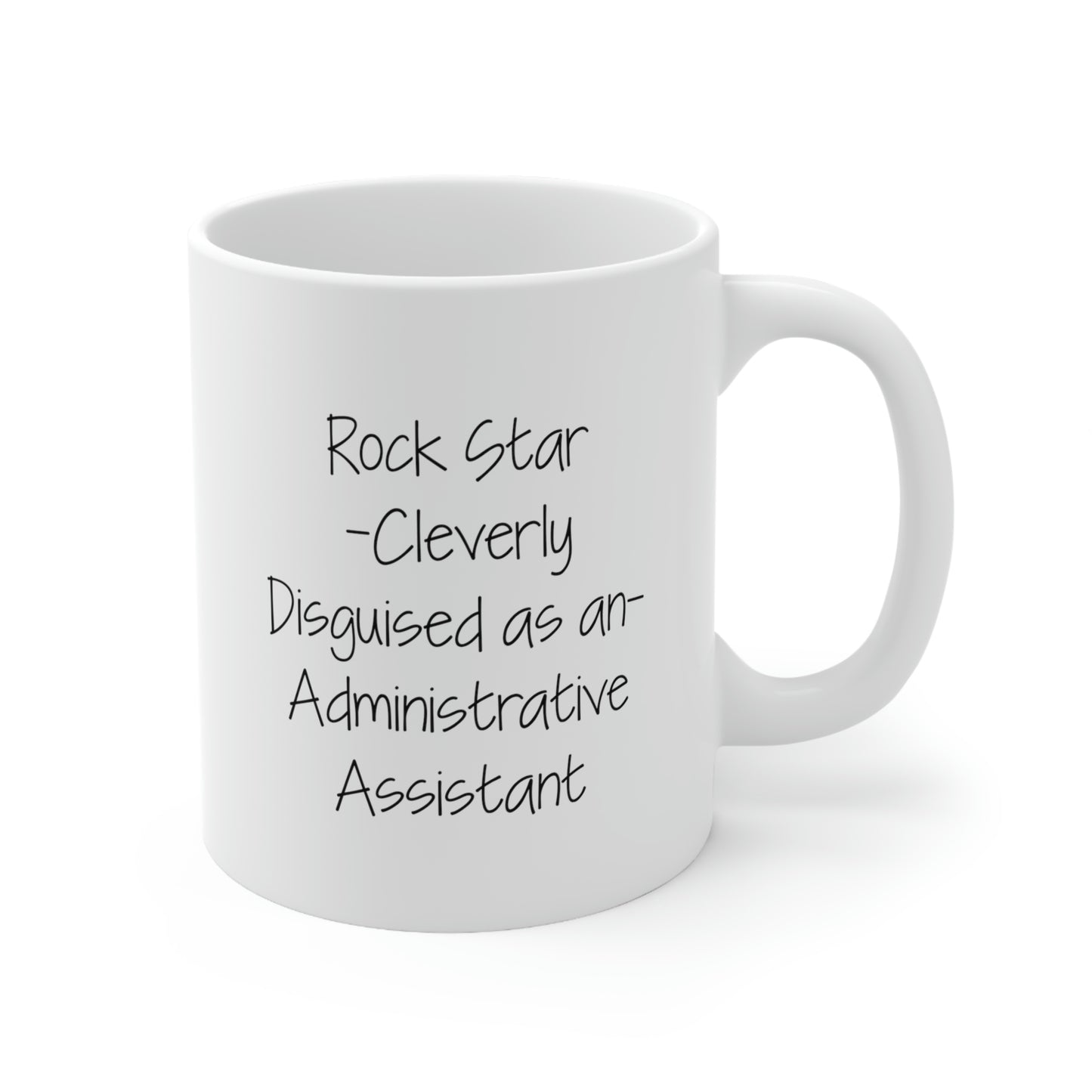 Administrative Assistant Coffee Mug - Rock Star Administrative Assistant - Funny Gifts For Admin