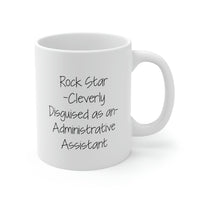 Load image into Gallery viewer, Administrative Assistant Coffee Mug - Rock Star Administrative Assistant - Funny Gifts For Admin
