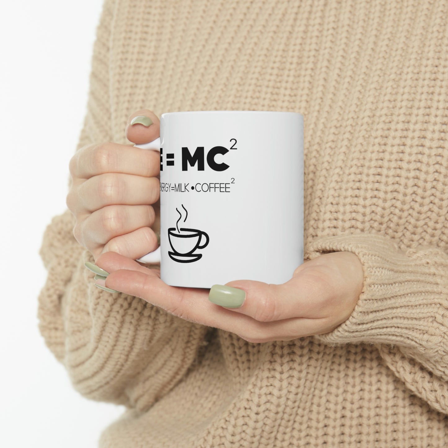 Funny Math Teacher Mug - E=Mc2 11oz White Coffee Mug, Tea Cup Best Gifts For Math Teacher