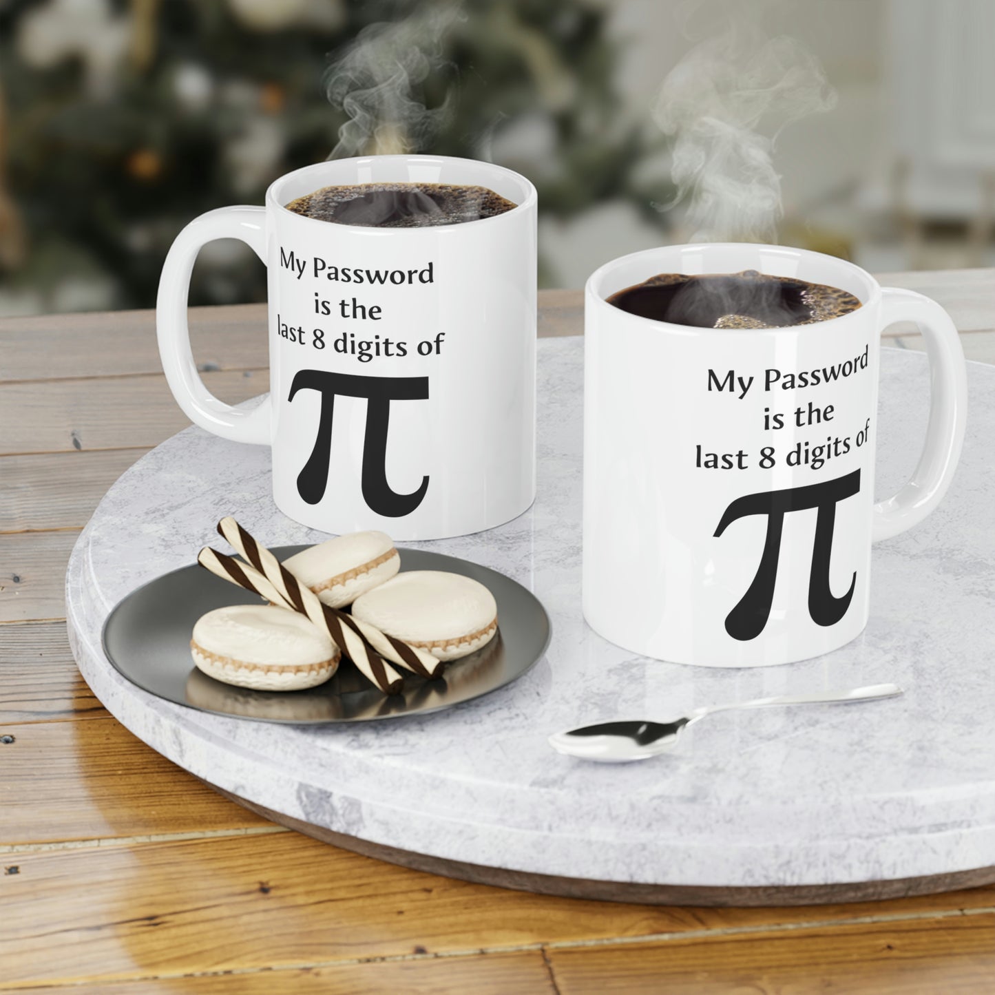 Funny Equation Coffee Mug - My Password is the last 8 digits of Pi Cup - Fun Gifts for Math Teacher