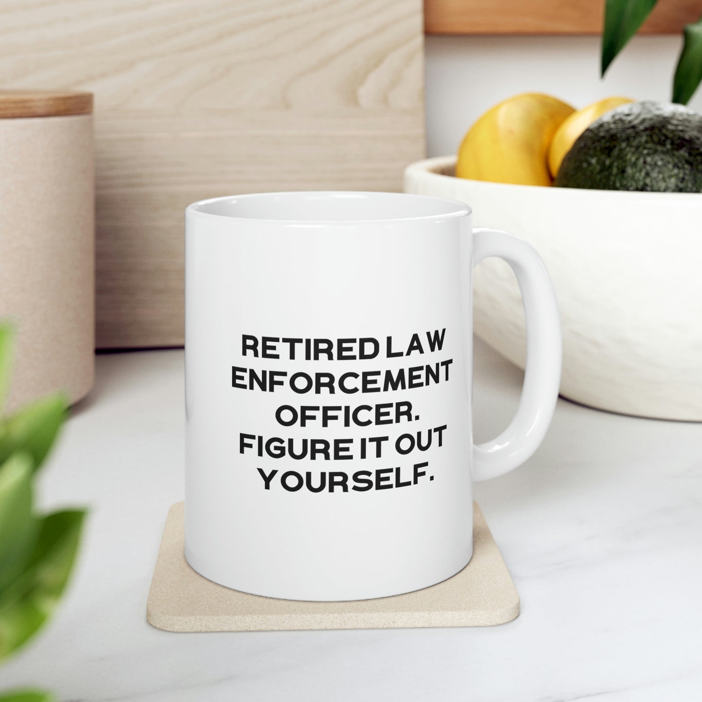 Unique Law enforcement officer Gifts, Retired Law Enforcement Officer. Figure It Out, Cool Holiday 11oz 15oz Mug From Colleagues 2