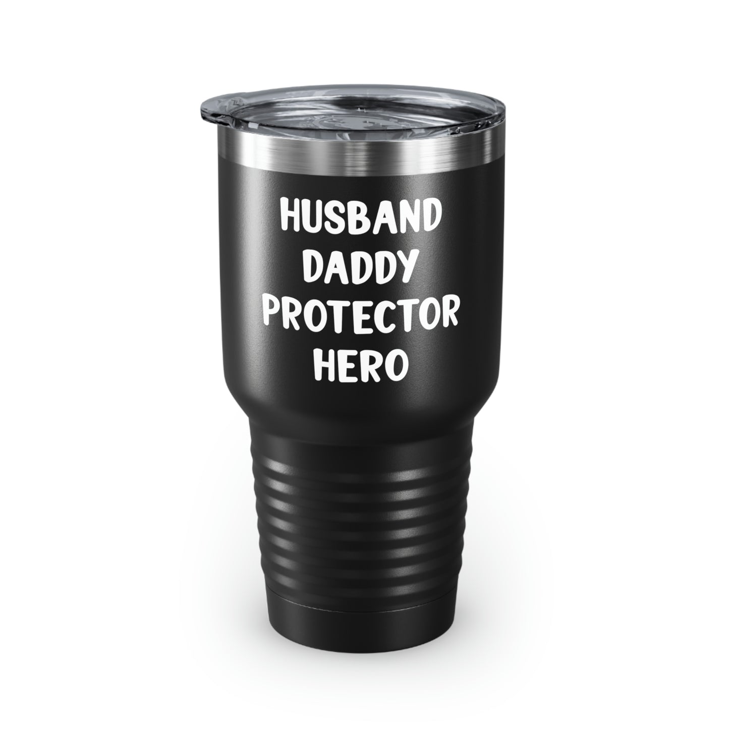 Dad 30oz Tumbler, Husband Daddy Protector Hero