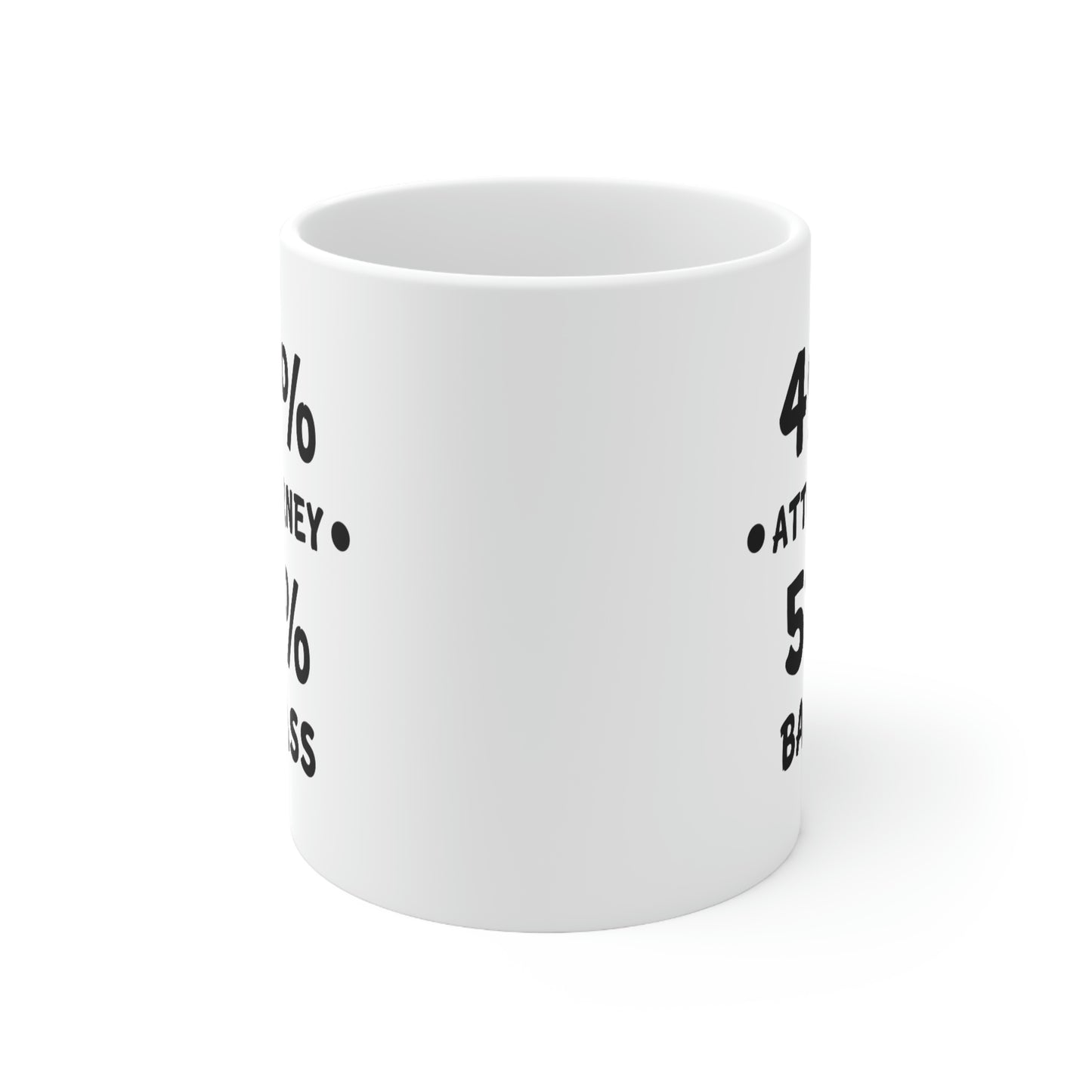 Funny Lawyer Coffee Mug - 49% Attorney 51% Badass - Best Attorney Gifts for Lawyered Men Women