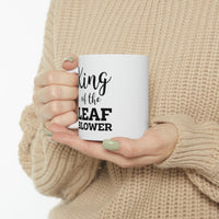 Load image into Gallery viewer, King Of The Leaf Blower - Gardening White Coffee Mug, Tea Cup
