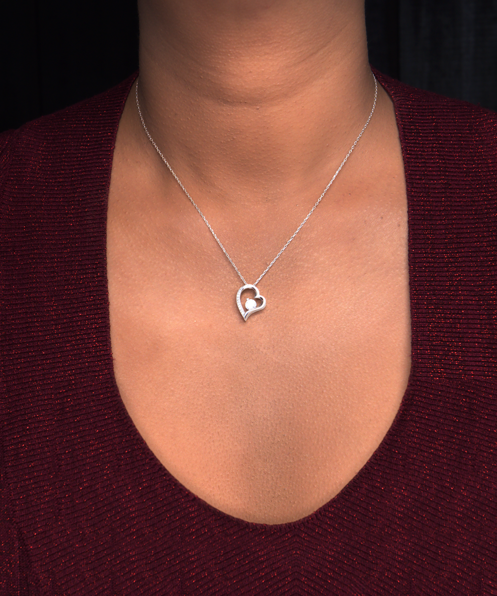 Badass Girlfriend Necklace, 1 Year Anniversary For Girlfriends Unique Gifts, Beautiful Birthday Gifts for Her Romantic, To My Badass Girlfriend Solitaire Crystal Necklace For Women